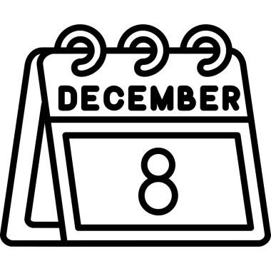 Takvim simgesi tasarımı, vektör illüstrasyonu