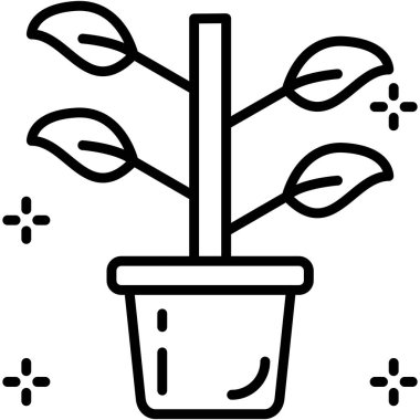 Bitki. Web simgesi basit tasarım