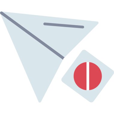 bayrak vektör illüstrasyonu, simge