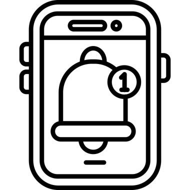 Cep telefonu simgesine sahip akıllı telefon, özet biçimi