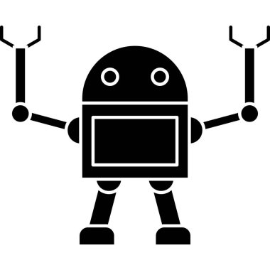 Robot simgesi, vektör çizimi