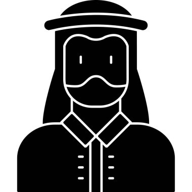 avatar. Web simgesi vektör illüstrasyonu