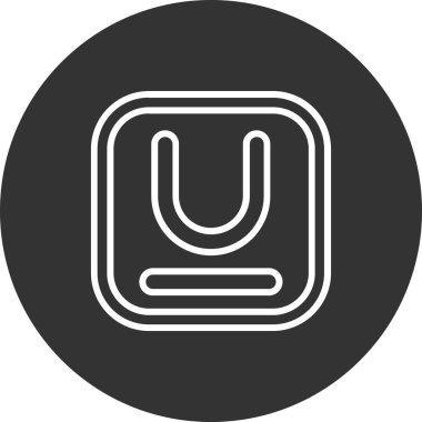 Tek bir simgenin vektör illüstrasyonu