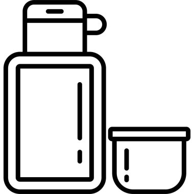 Kozmetik tüp ikonu. Beyaz arkaplanda izole edilmiş web tasarımı için sıvı krem vektör simgesi