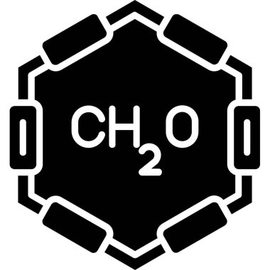 Kimyasal ve kimyasal ikonun vektör çizimi.