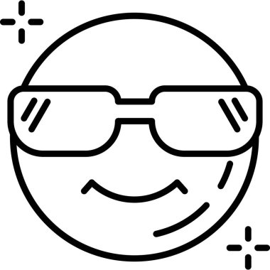 gözlük gözlüğü simgesi vektör çizimi çizimi