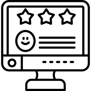 Geri bildirim derecelendirme simgesi sağlam biçimle