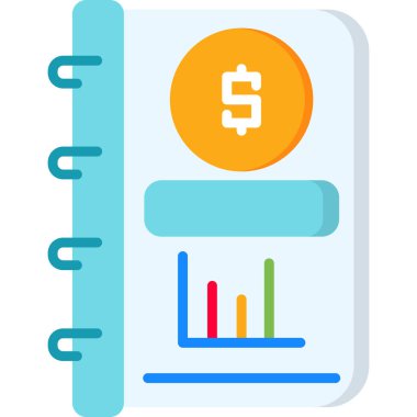 para ve finans simgesi, vektör illüstrasyonu