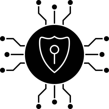 siber güvenlik veri simgesi