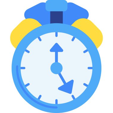 Saat. Web simgesi basit illüstrasyon