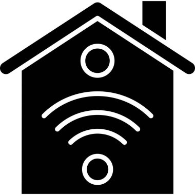akıllı ev simgesi vektör illüstrasyon tasarımı