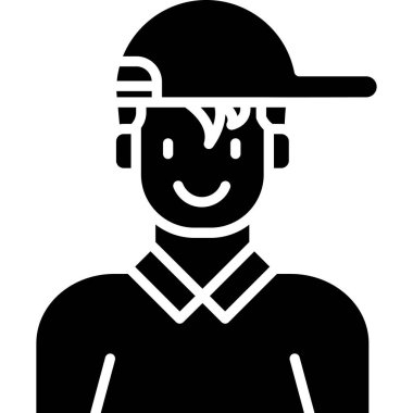 Erkek simgesi, vektör illüstrasyonu