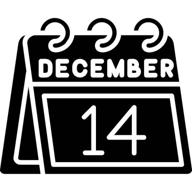 11 Aralık - takvim simgesi - vektör illüstrasyonu