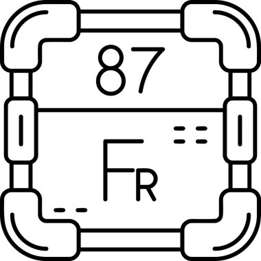 Bir b 7 simgesinin vektör illüstrasyonu