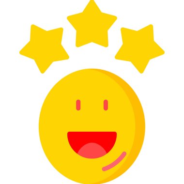 gülen yüz simgesi, düz tasarım