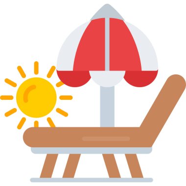 Sandalye. Web simgesi basit illüstrasyon