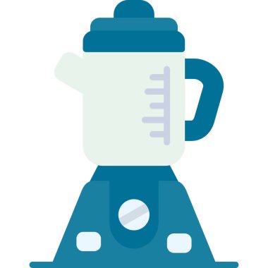 Mavi çaydanlığın vektör çizimi