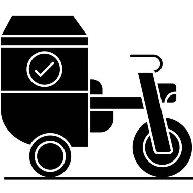 dağıtım simgesi. Basit resimleme