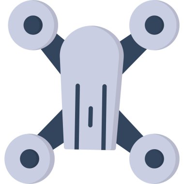 Düz stil hava aracı simgesi