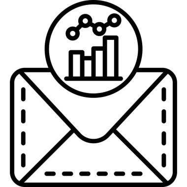 Veri analizi. Web simgesi basit illüstrasyon