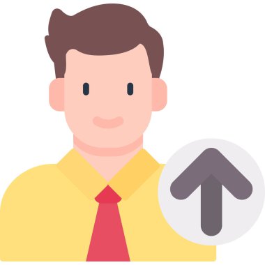 İşadamı Düz Vektör Simgesi