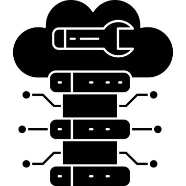 veri bulut ağ simgesi
