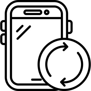 Telefon ikonu. vektör illüstrasyonu