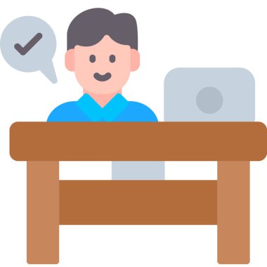 Müşteri servis simgesi vektör illüstrasyonu