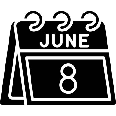 Takvim simgesi, vektör çizimi