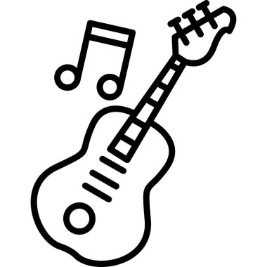 müzik nota gitar simgesi