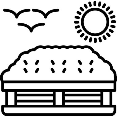 ana hatlarıyla tatlı ikonu.