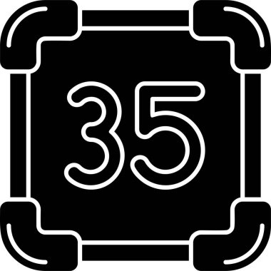 Moda stili izole edilmiş arkaplanda dört numaralı simge