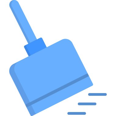 Süpürge. Web simgesi basit illüstrasyon
