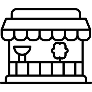 Mağaza simgesi, anahat stili