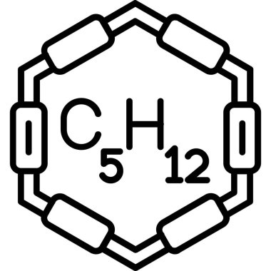 Kimyasal simgenin vektör illüstrasyonu