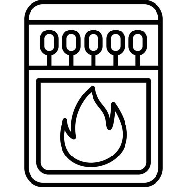 Ateş vektörü simgesini ateşle
