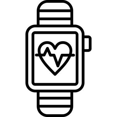 Kalp atışı ikonu, dış hat biçimi