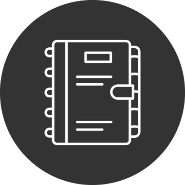 belge vektörü düz simge