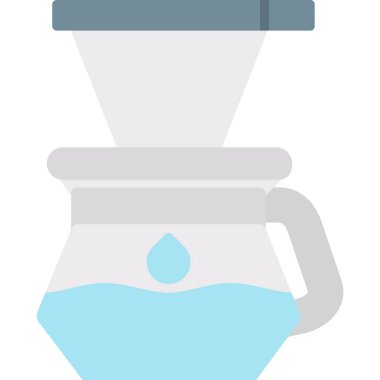 Kahve makinesi imalat simgesi düz stil