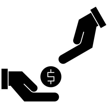 Dolar vektör sembolü düz simge