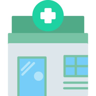 Hastane sağlık hizmetleri ikonu