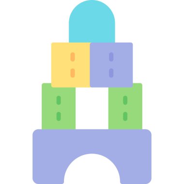 bina inşaat simgesi düz biçimli