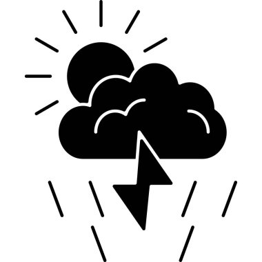 Bulut. Web simgesi basit illüstrasyon