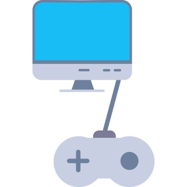 Video oyunu simgesi vektör çizimi tasarımı