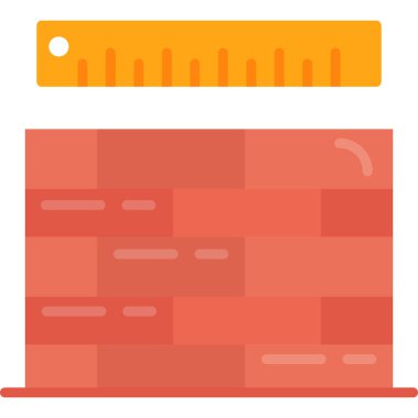 bina inşaat simgesi düz biçimli