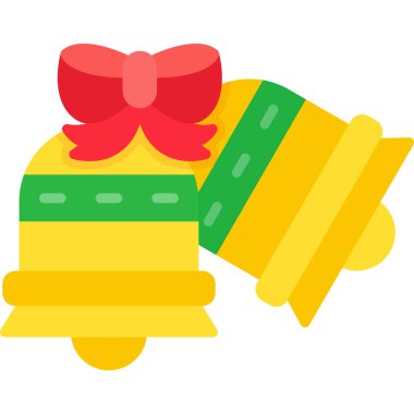 Noel hediyesi kutu simgesi düz stil