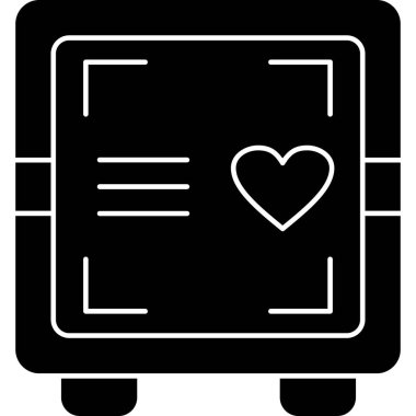 Aşk simgesi vektör illüstrasyonu