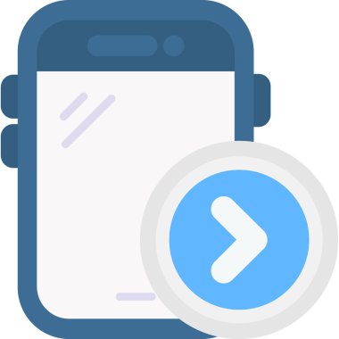 Cep telefonu simgesi, vektör illüstrasyonu