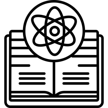 Bilim ve kimya ikonu. vektör illüstrasyonu