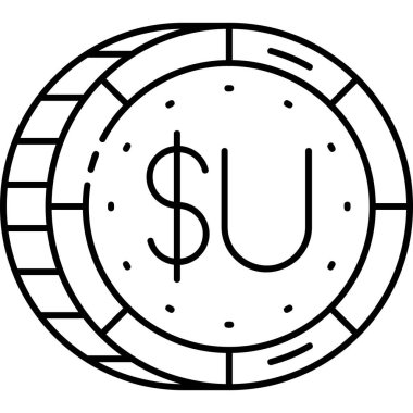 Dolar para simgesi, vektör illüstrasyonu